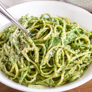 Pasta in a bowl.