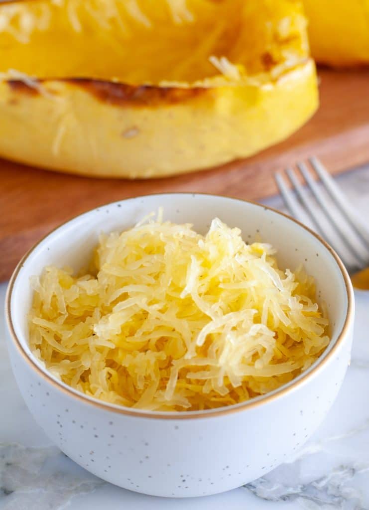 spaghetti squash in a bowl