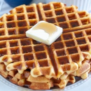 waffles on a plate