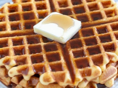 cake in a waffle maker
