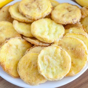 Fried squash on a plate
