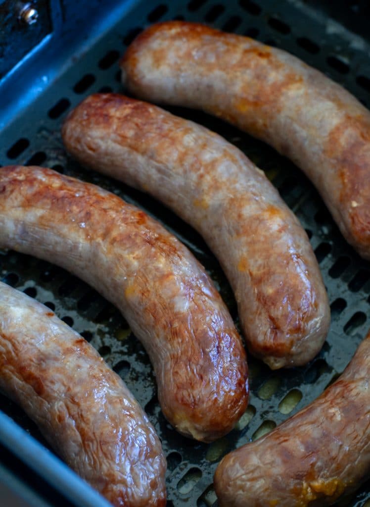Cooked sausages