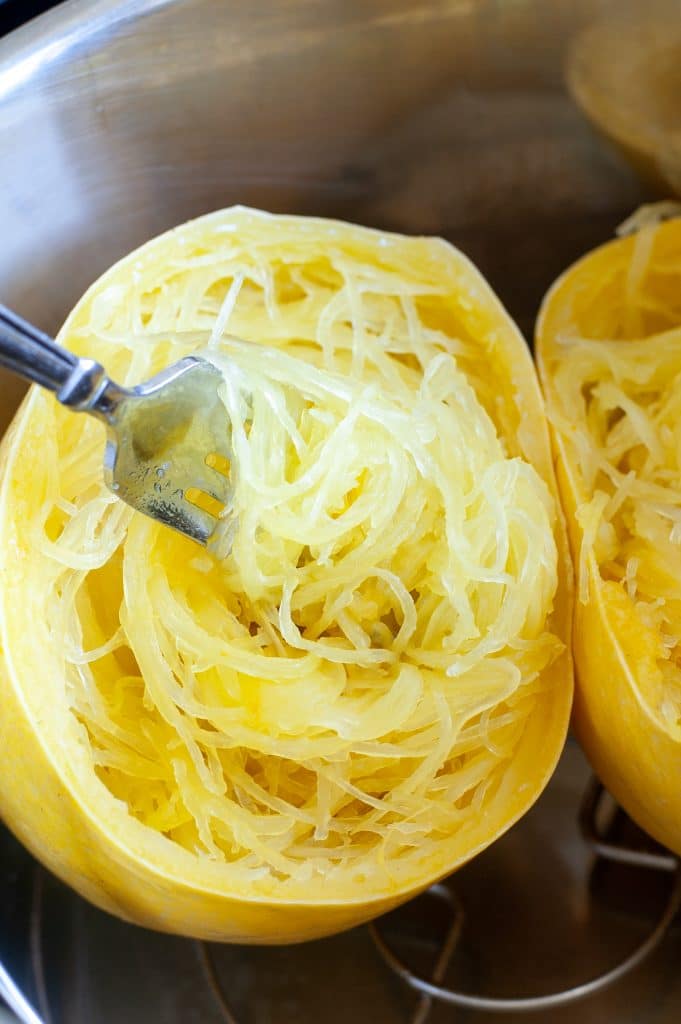 Instant pot with spaghetti squash