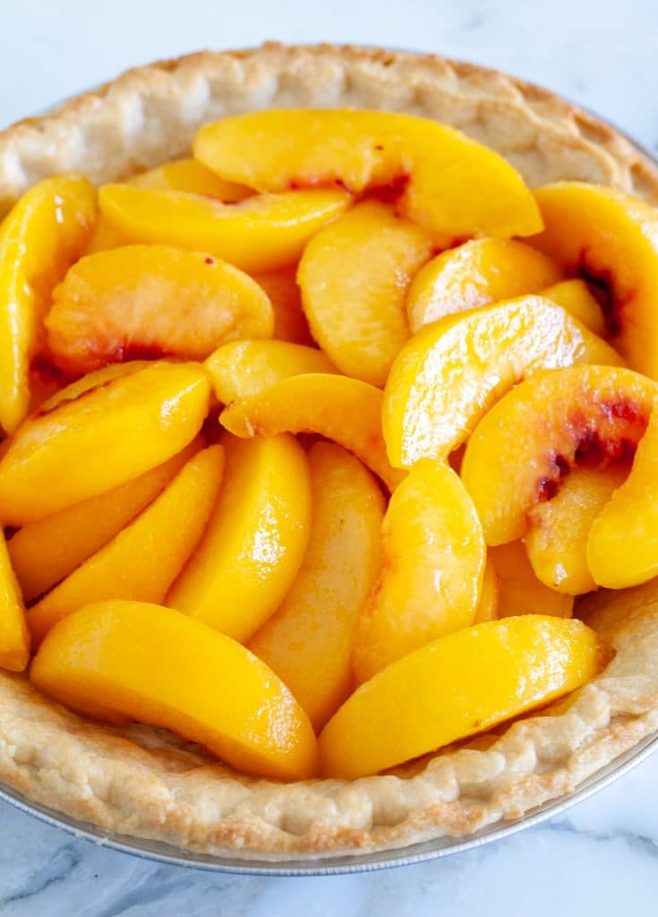 peaches in pie crust