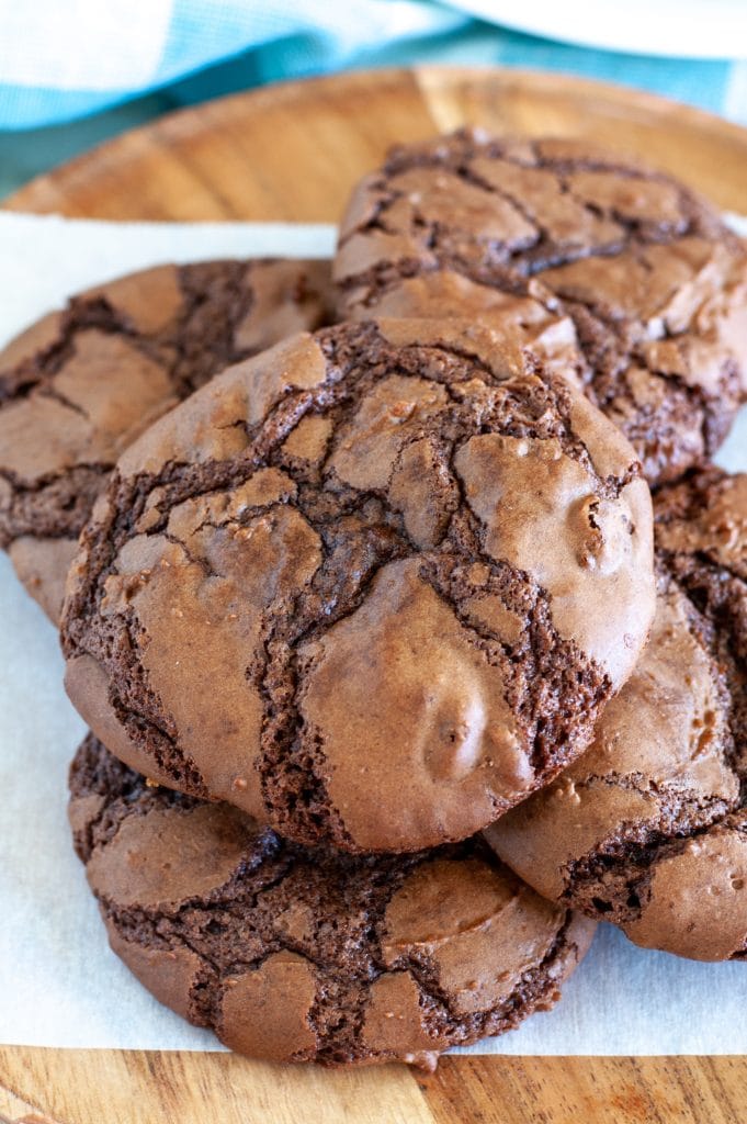 Chocolate cookies on a plate