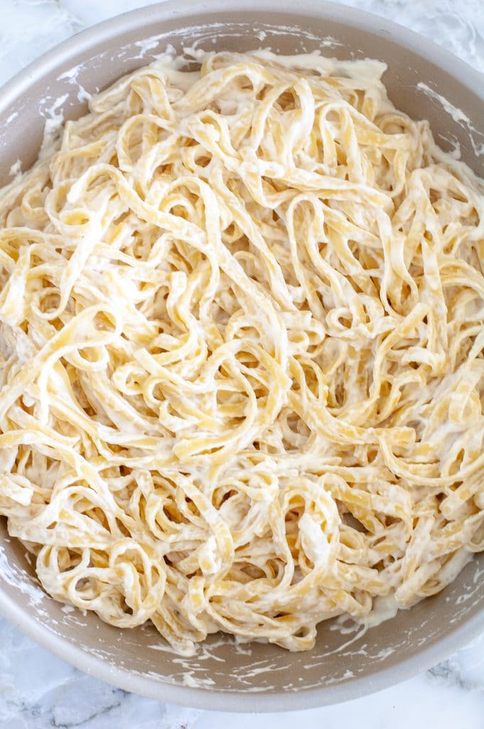 Pasta in large skillet