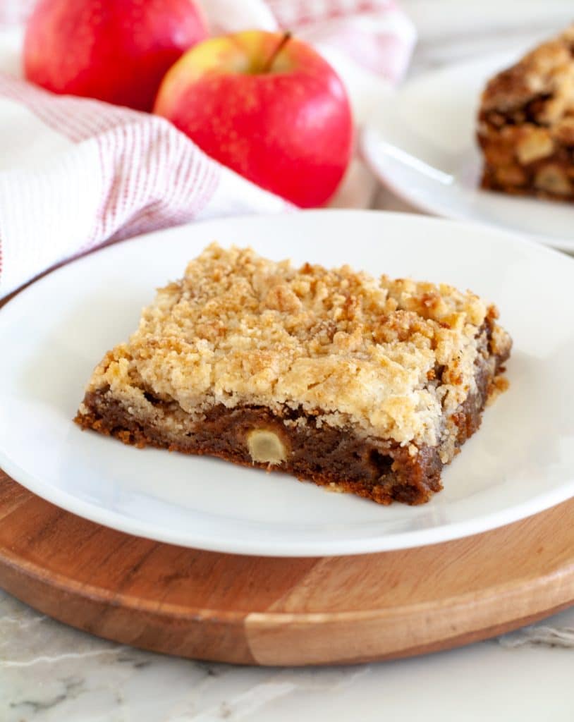 gingerbread square on a plate