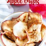 Apple chips in a bowl