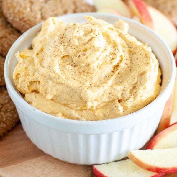 Bowl of pumpkin dip pin