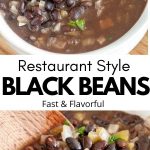Black beans in a bowl