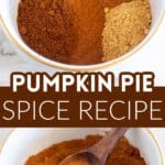 Bowl of pumpkin pie spice.
