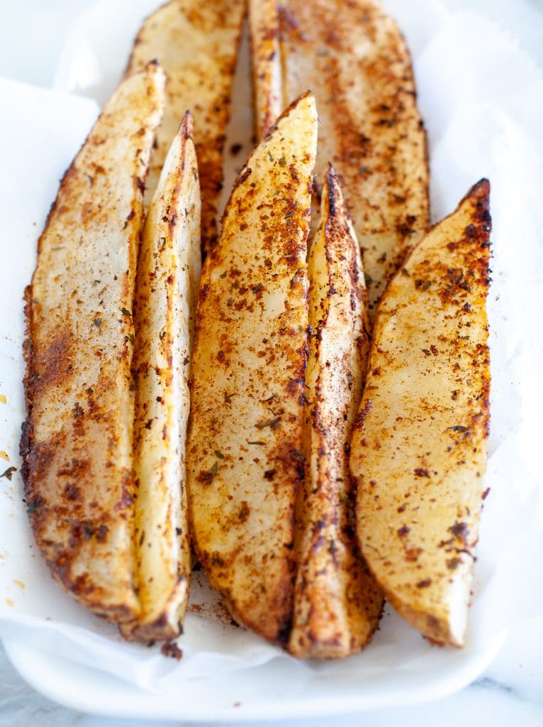 Potato wedges on a plate