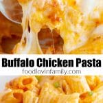 pasta casserole pin for pinterest