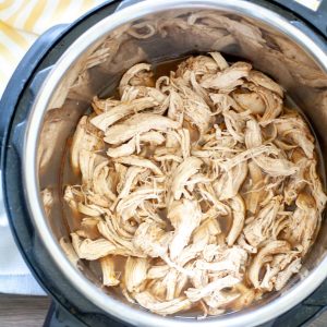 Shredded chicken in pressure cooker