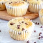 muffins with mini chocolate chips