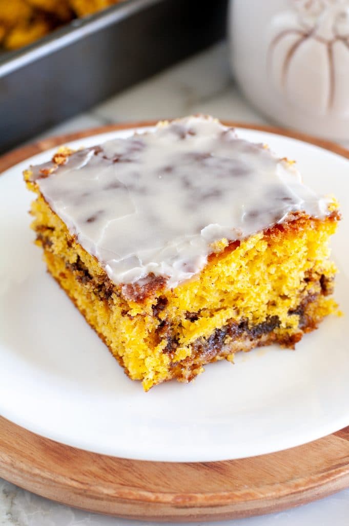 Coffee cake on a plate