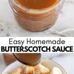 Sauce in a jar with ice cream