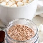 Hot Chocolate Powder in a jar