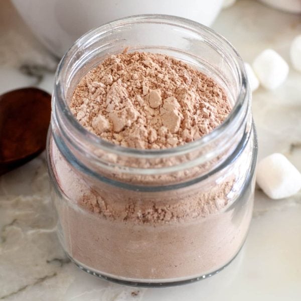 Cocoa mix in a jar