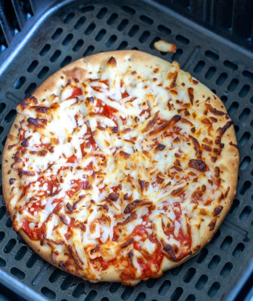 Cooked frozen pizza