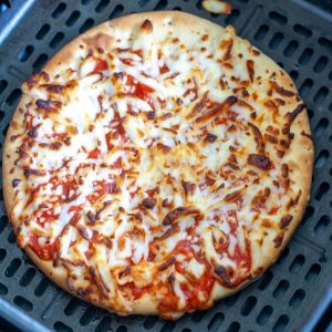 Cooked frozen pizza