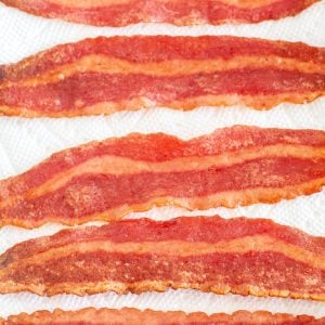 Bacon on paper towel