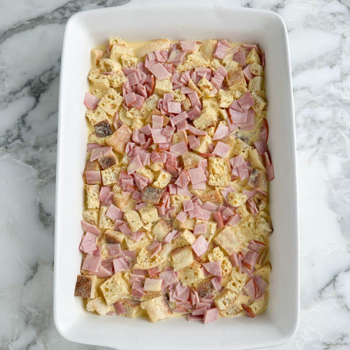 Casserole with breakfast casserole.