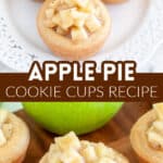 Plate of apple pie cookies.