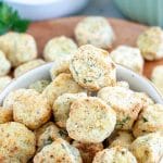 Bowl of fried okra.