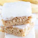 Three Blondies stacked.