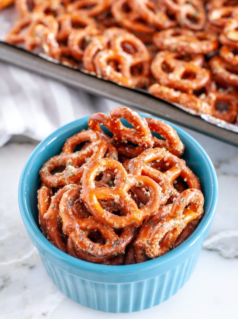 Pretzels in a bowl