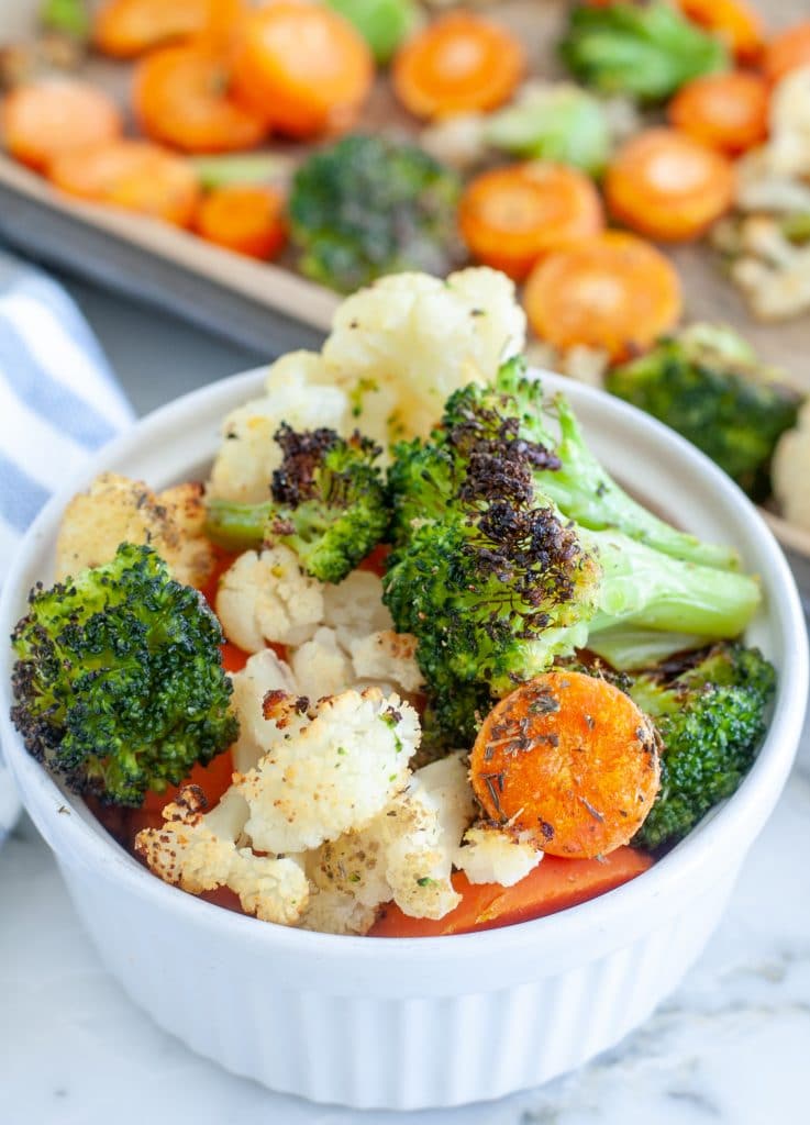 Mixed vegetables in a bowl. 