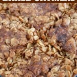 Baked oatmeal with cinnamon.