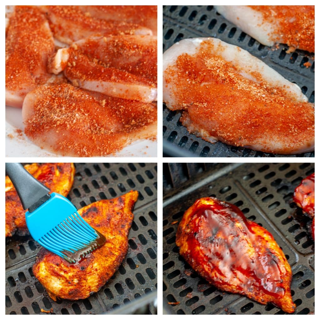 20 Minute Simple Air Fryer BBQ Chicken Breast