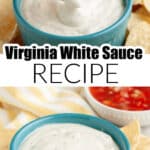Bowl of Mexican white sauce.