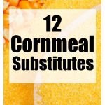 Cornmeal in a scoop.