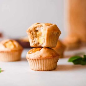 Muffins on a table.