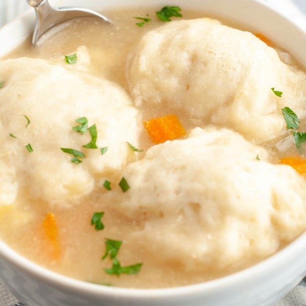 Dumplings in a bowl.