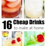 Glasses with different drinks.