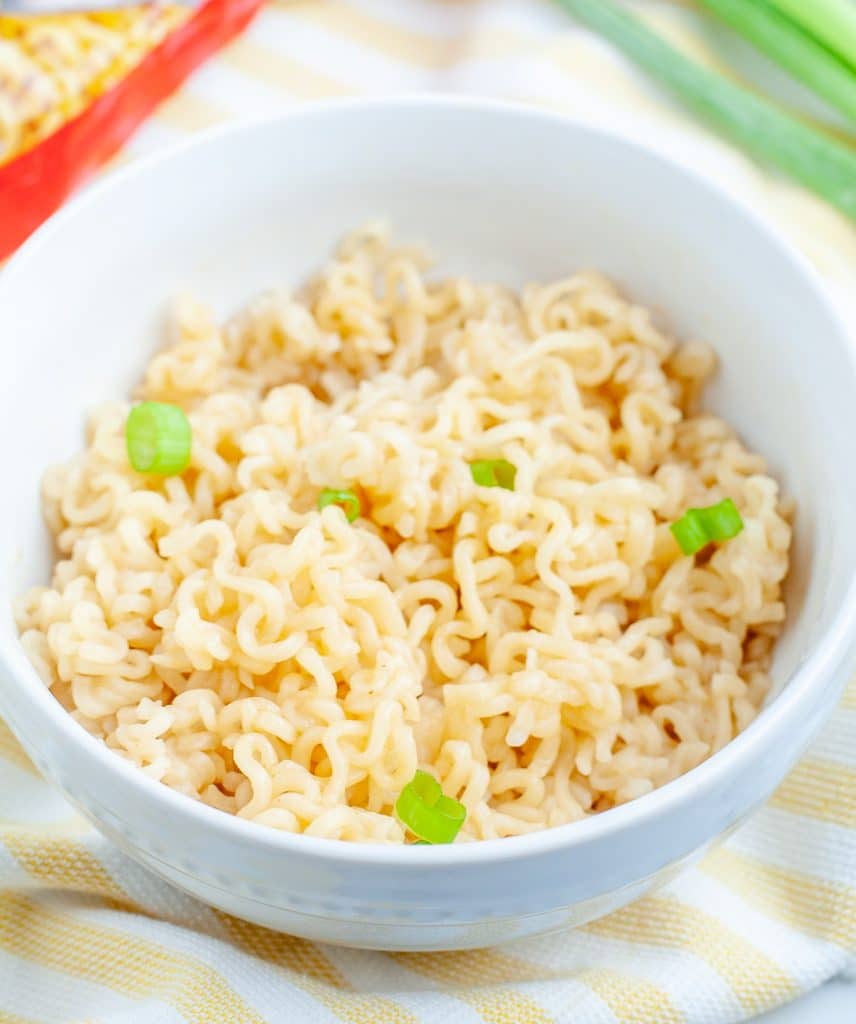 Ramen noodles in a bowl.