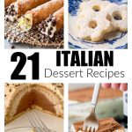 Plate of cookies, cannolis, cake, and tiramisu.