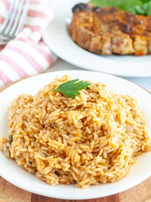 Plate of rice.