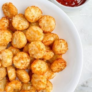 Bowl of Crispy Crown tater tots.