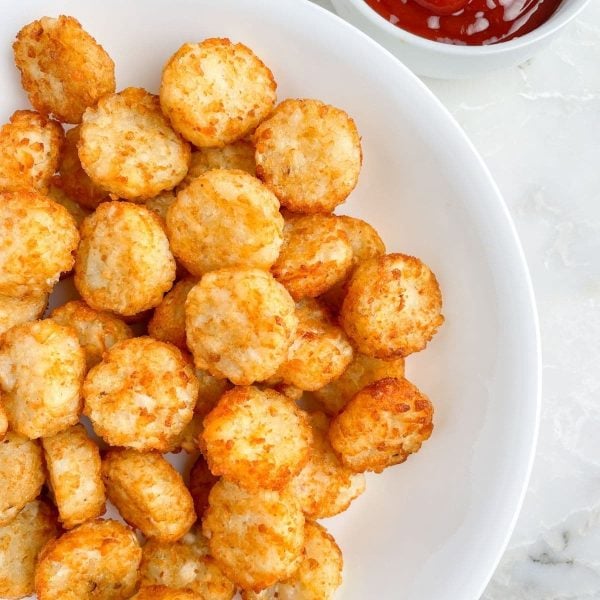 Bowl of Crispy Crown tater tots.