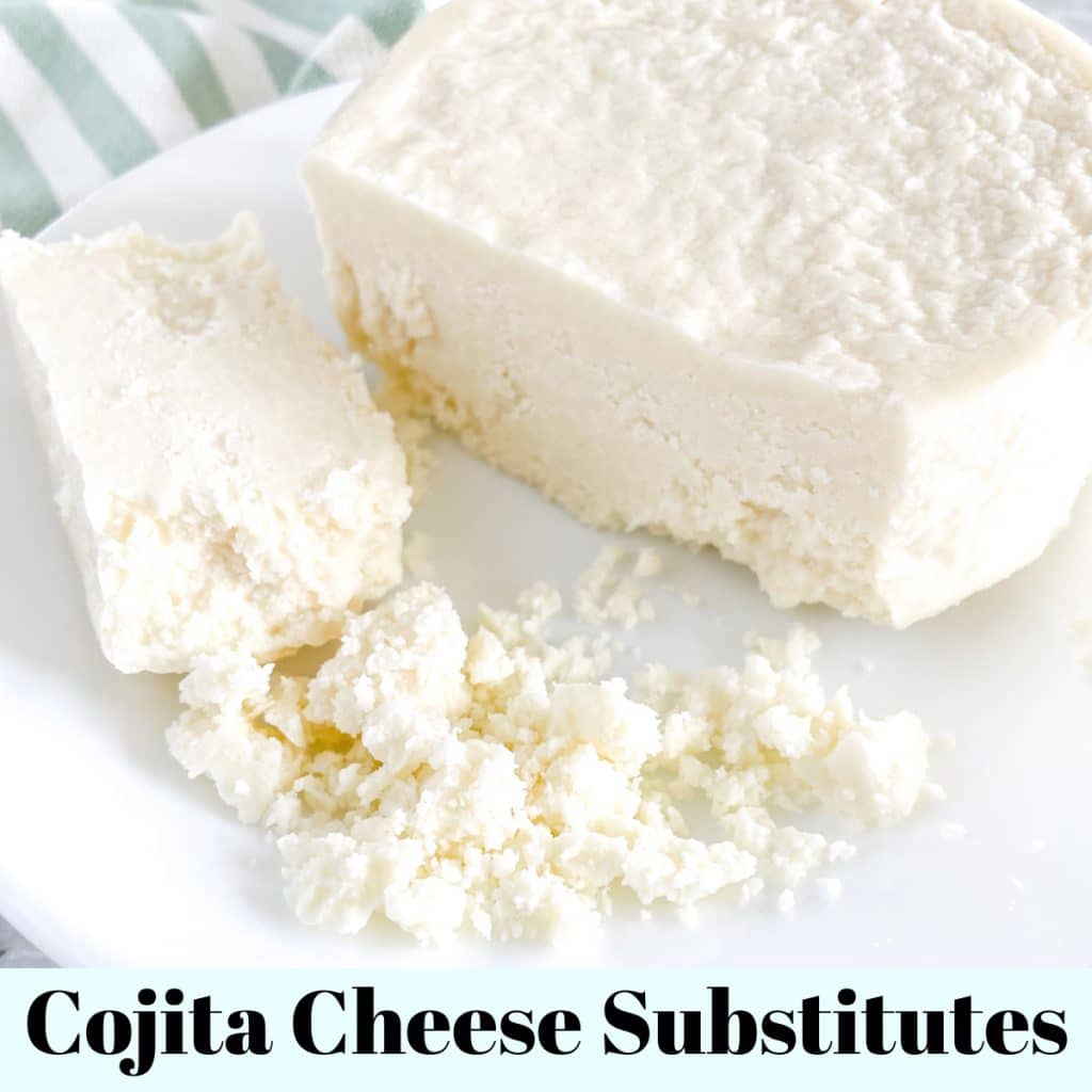 Block of cojita cheese. 