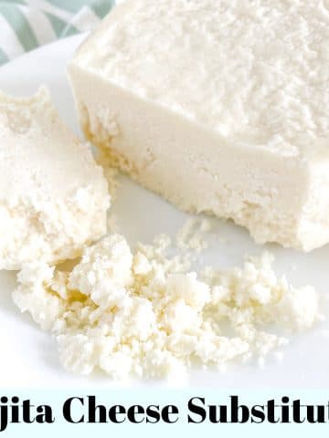 Block of cojita cheese.