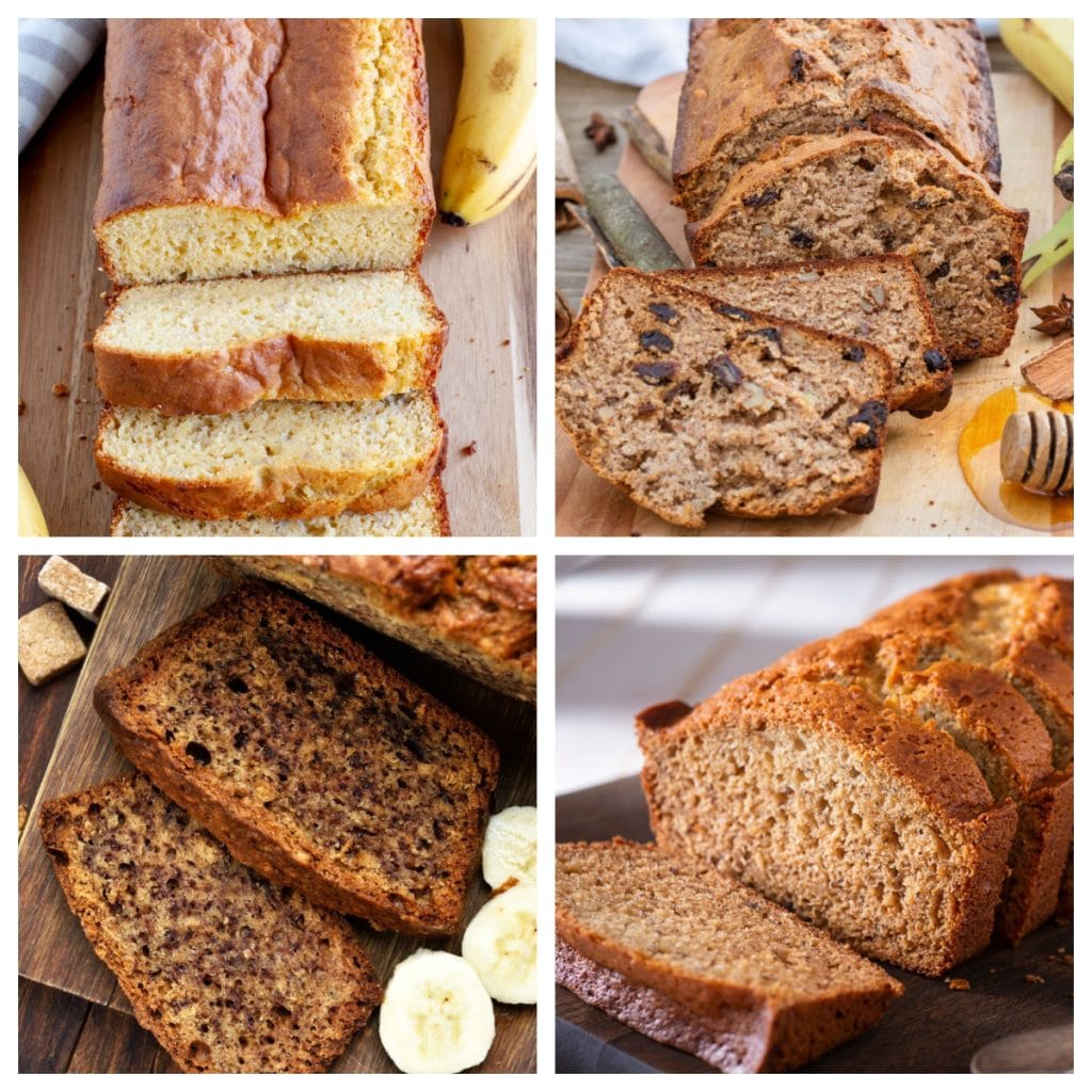 Four loaves of banana bread.