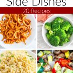 Broccoli, curly fries, noodles, vegetables.