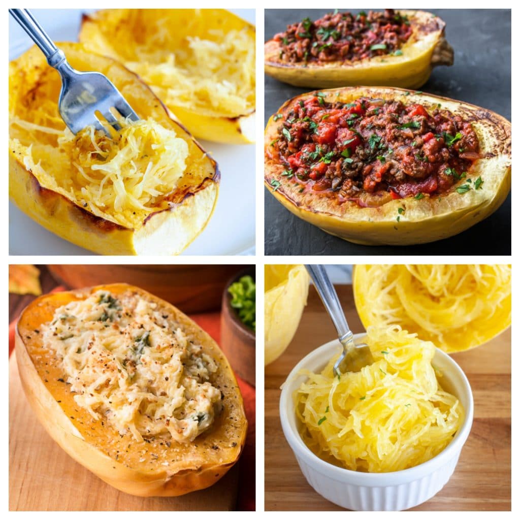 Stuffed spaghetti squash. 