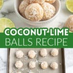 Bowl of coconut balls.